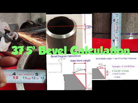 37.5 Pipe Bevel Calculation & Marking Method