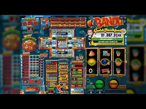 Bandit spillemaskine - kuppet spil med linier og jackpot