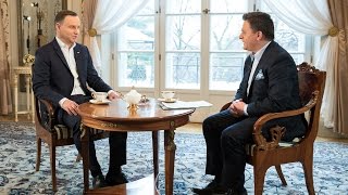Wywiad Prezydenta RP dla programu "Kawa na ławę" TVN24