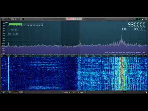 Testing the SDRplay RSP1A: CFBC 930 kHz, St. John, New Brunswick copied in Oxford, UK