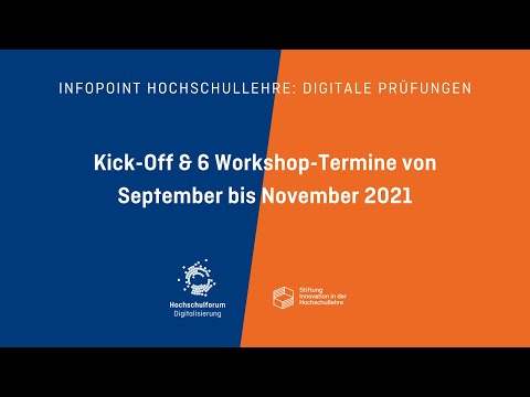 Einführung in die Online-Veranstaltungsreihe INFOPOINT HOCHSCHULLEHRE. Digitale Prüfungen