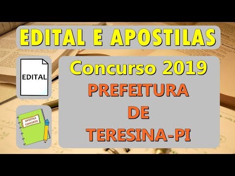 Baixar Edital e Apostila Concurso Prefeitura de Teresina-PI 2018 2019 Guarda-Civil Municipal