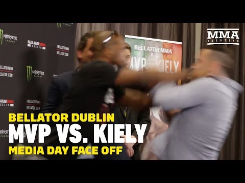 Bellator Dublin: MVP Shoves Richard Kiely in Staredown - MMA Fighting