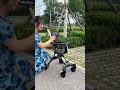 It is very convenient and simple to fold. #kids #baby #stroller #babystroller #trolley