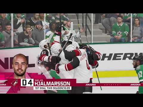 NHL 21 Season mode gameplay - Arizona Coyotes vs Dallas Stars - (Xbox Series X) [4K60FPS]