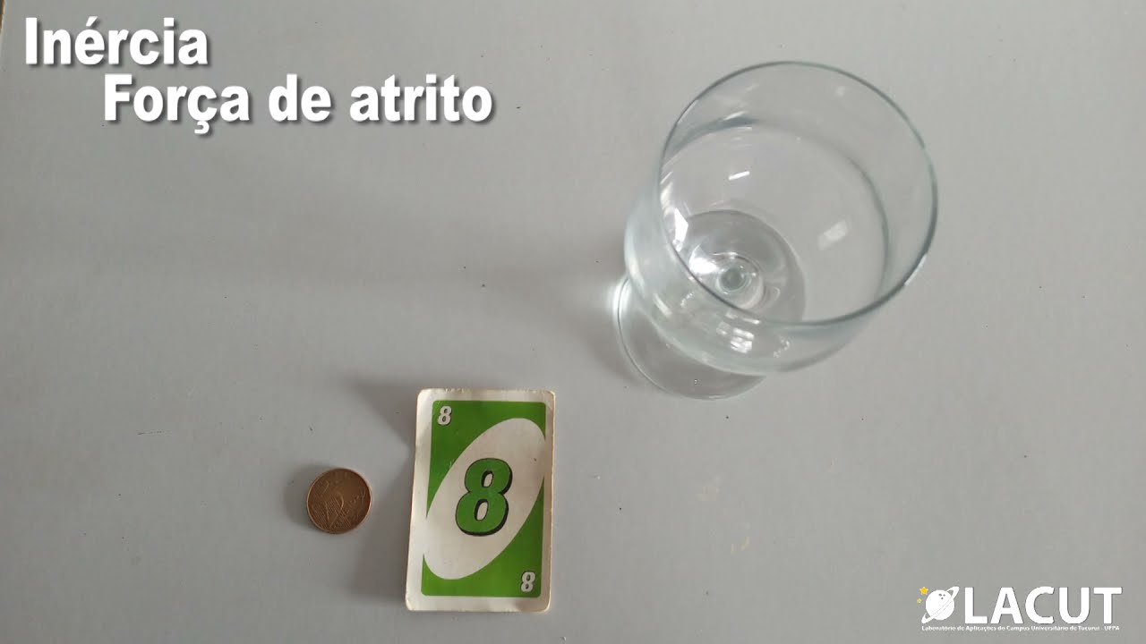 Inércia, atrito e quantidade de movimento - Experimento de física