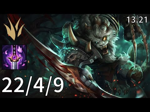 Rengar Jungle vs Lee Sin - EUW Master | Patch 13.21