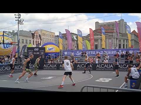 Zacięta Walka do Ostatniej Sekundy - Mistrzostwa Polski w Koszykówce 3x3 - Katowice,11 sierpnia 2023