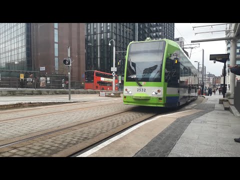 Journey on Tramlink - East Croydon to Blackhorse Lane - Onboard of 2532