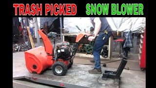 Can we Save it? Junked Huge Snow blower, Simplicity 1250