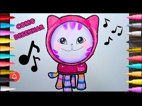 Como Desenhar Passo a Passo DJ Risonho  #passoapasso #gabbydollhouse #desenhosfaceis