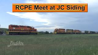 Rapid City Pierre and Eastern Trains Meet at JC Siding