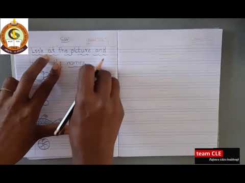 CLASS UKG ENGLISH - Look at the picture and write its names