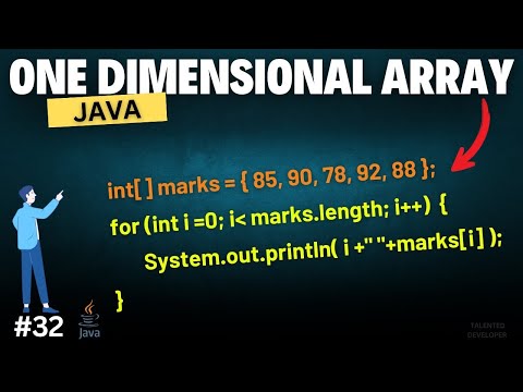 One Dimensional Arrays In Java Chapter 32 Java Tutorial For Beginners
