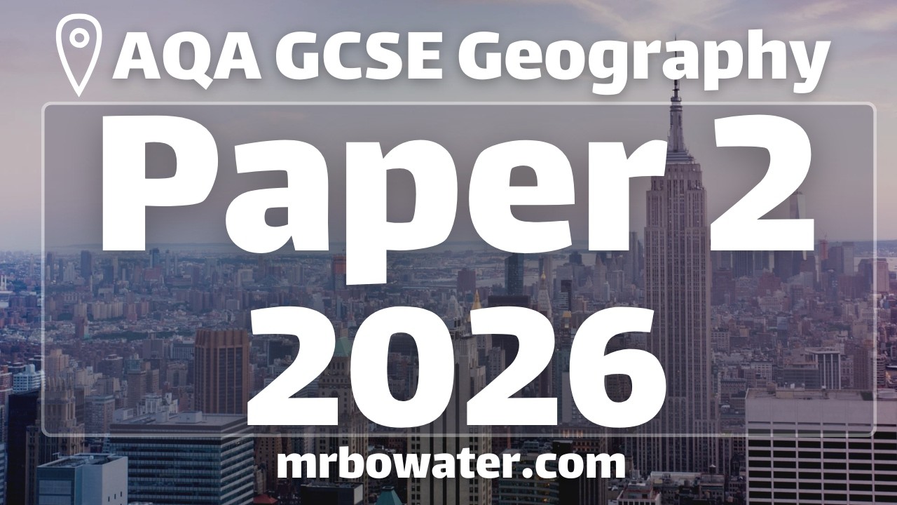 REVISION - 2026 Paper 2 AQA GCSE Geography - Urban - Economic World - Resource Management