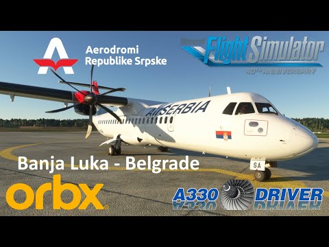 ATR 72-600 from ORBX NEW Banja Luka to Belgrade | Real Airline Pilot