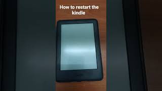 how to restart the kindle if it freezes or crashes