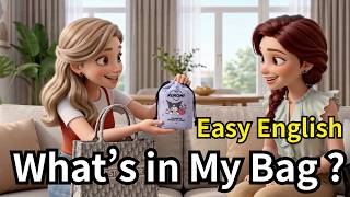 Daily English 👜 What’s in My Bag? | Slow & Easy English for Beginners (A1-A2)