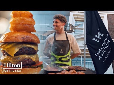 Lando Norris makes a one-of-a-kind burger at Michelin-starred restaurant | Hilton
