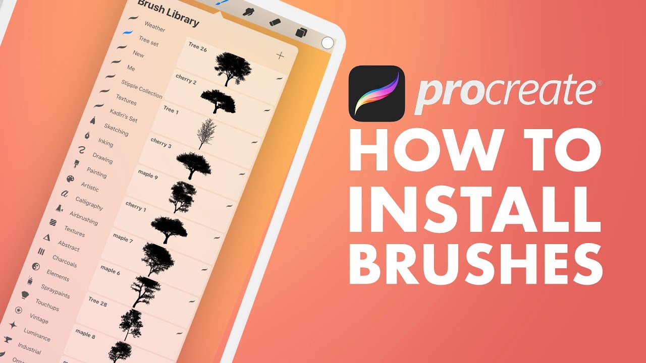 How to install brushes in Procreate - It’s easier than you think!