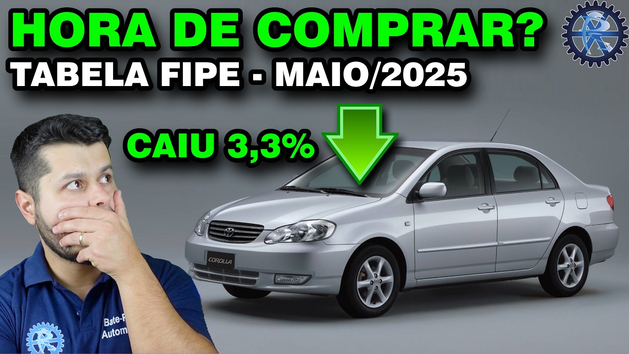 📈 TABELA FIPE [MAIO/2025] 📈 Carros usados SUBINDO DE PREÇO?