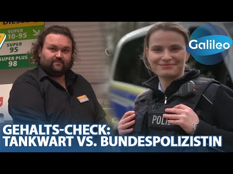 Salary check: Gas station attendant Steven & federal police officer Isabella in financial comparison