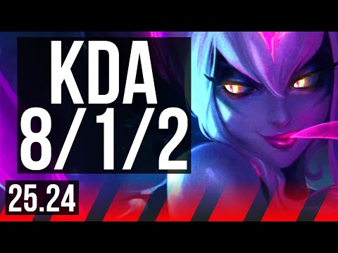 EVELYNN vs TRUNDLE (TOP) | Good KDA: 8/1/2, Conqueror | KR Master | 25.24