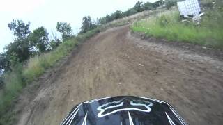 preview picture of video 'A helmetcam lap around the MX track in Nordborg, Denmark with Kasper Jensen'