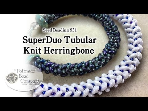 Seed Beading 931 - SuperDuo Tubular Knit Herringbone