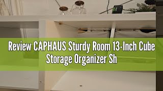 Review CAPHAUS Sturdy Room 13-Inch Cube Storage Organizer Shelf, with Extra Thick Exterior Edge, Ope