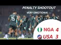 Emotional!!  Nigeria vs USA Penalty Shootout, #africanfootball #nigeria #caf