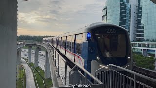 KLAV Tr 80 [ LRT Kelana Jaya ] Bombardier/Alstom Metro 300 at Subang Jaya