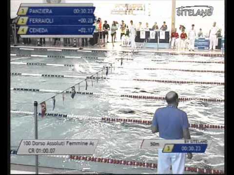 Eliminatorie 3 dei 100 Dorso  Assoluti Femmine Agonisti - 16 Memorial Chiara Giavi