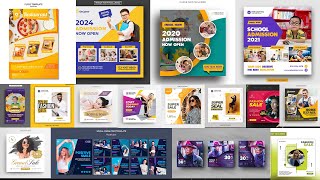 55+ Social Media Post ADS Photoshop Tutorial