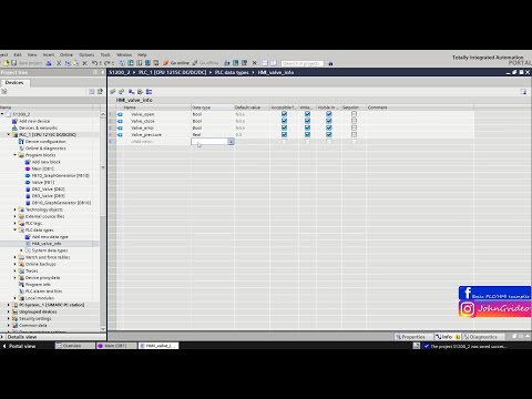Siemens TIA Portal PLC tutorial - User Defined Data Types (UDT)