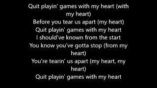 Backstreet Boys   Quit Playing Games With My Heart   Lyrics Rolling