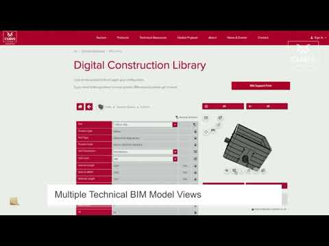 Video über den neuen 3D BIM CAD Produktkatalog von Cubis Systems