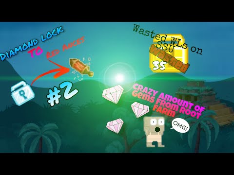 Diamond Lock To Red Ances #2 | Getting Broke By SSU | SUPER GEM PROFIT FROM ROOT FARM!