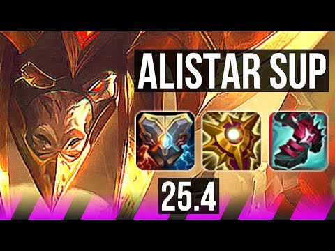 ALISTAR & Tristana vs LULU & Ezreal (SUP) | KR Master | 25.4