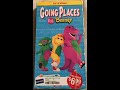 Going Places With Barney Blockbuster Exclusive 2002 VHS