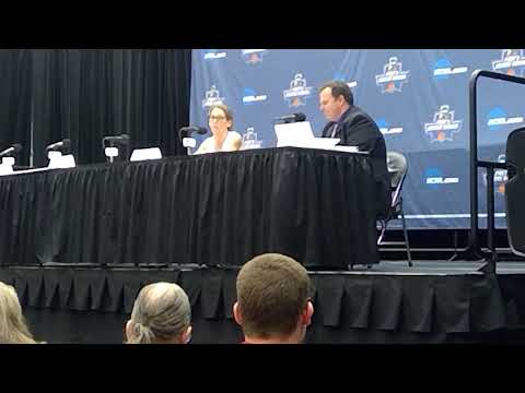Michigan head coach Kim Barnes Arico second round vs Louisville postgame 3-24-19