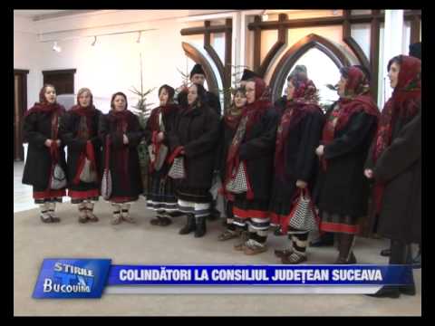 13   Colindatori la Consiliul Judetean Suceava Bucovina TV ro   18 12 2013