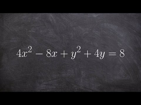 How to write an equation of an ellipse in standard form so you can graph