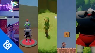 Playing Mario, Cuphead, Zelda, And More In Dreams