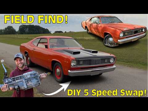 DIY 5 Speed Swapping the FORGOTTEN Plymouth Duster on a Budget!