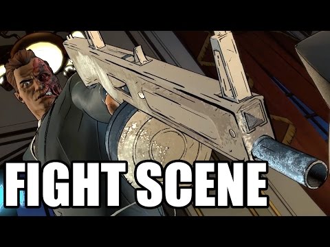 BATMAN The Telltale Series - Two-Face Fight Scene / Wayne Manor Fight