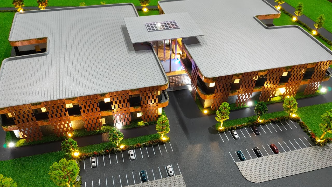 Maket bangunan panti jompo