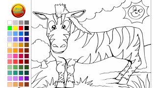 Zebra Coloring Pages for Kids - Zebra Coloring Pages