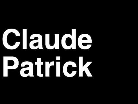 How to Pronounce Claude Patrick Welterweight Fighter UFC MMA TKO KO Knock Out Punch Hit