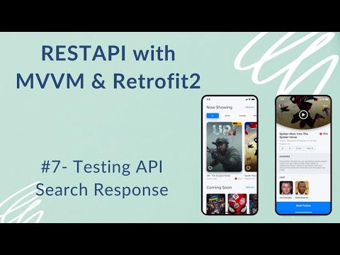 REST API with MVVM and Retrofit2 7 Testing API Search Response